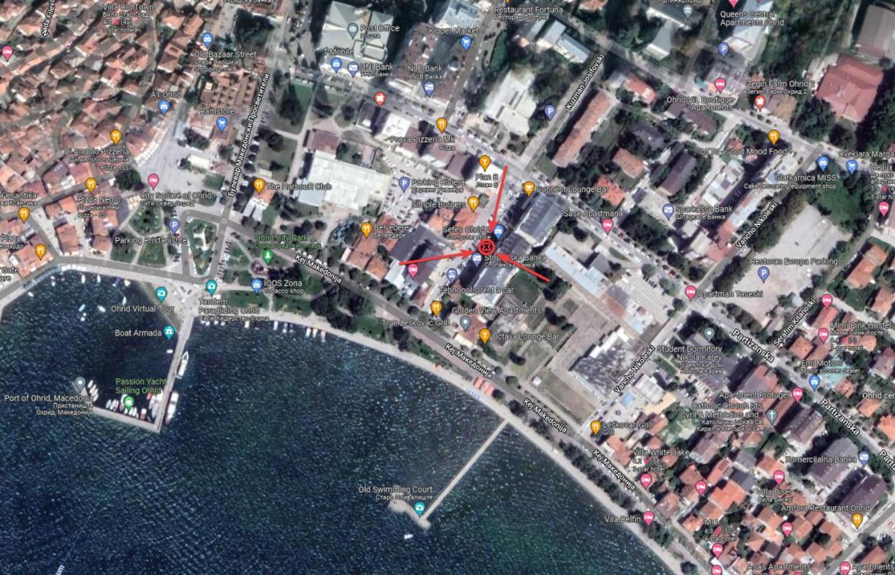 La Bella Apartments Ohrid Bagian luar foto